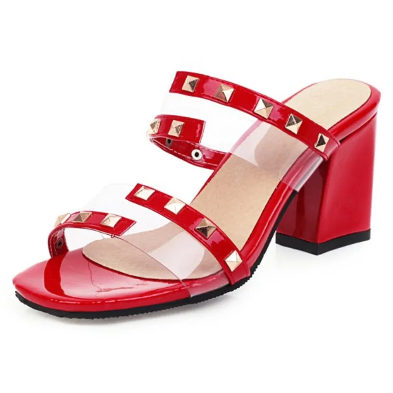 

Fanyuan 2021 Designer Women Colorful Heels Sandals Top Quality T-strap High-heeled Pumps Ladies Patent Leather Dress Single Shoe