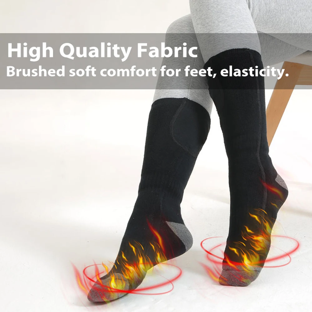 

Winter Heating Socks Electric Heated Socks Batterys For Women Men Winter 3 Level Temperature Setting Portable Heating Warm Socks