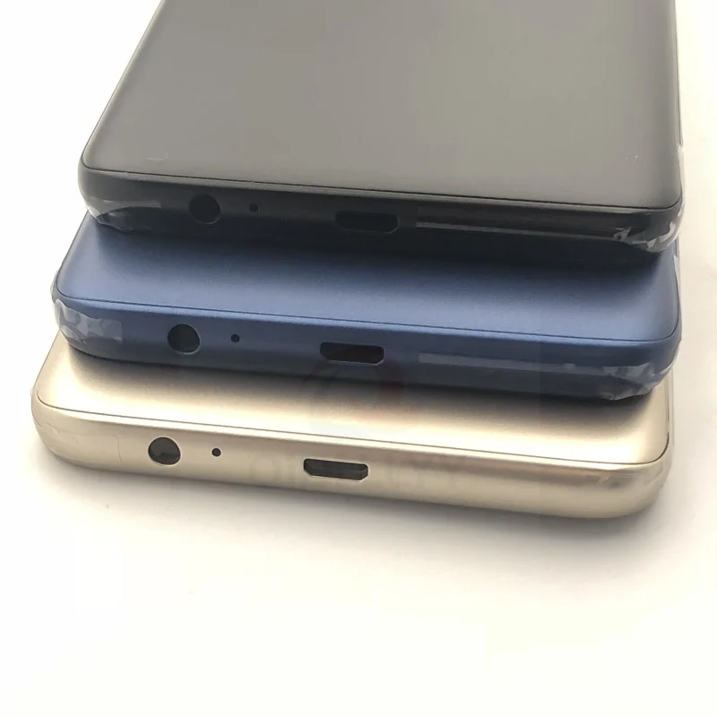 Для samsung Galaxy J8 J810 J810F J810G J810DS промежуточный Корпус задняя крышка батареи с кнопками громкости питания