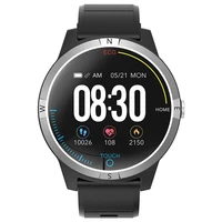 round screen smart watch heart rate blood pressure monitoring sedentary reminder messages call notifications for android ios
