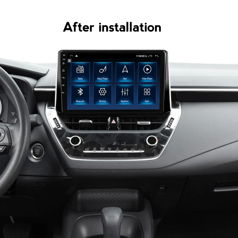 Автомагнитола 2DIN на Android 10 с GPS Навигатором и видеовыходом для Toyota Corolla 12 2018