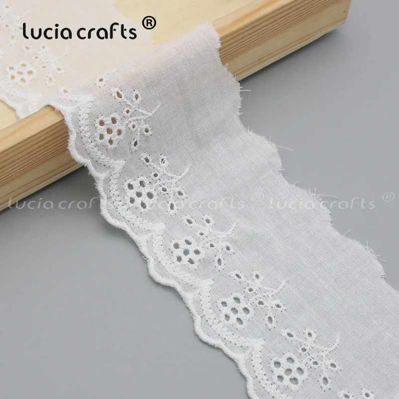 style 6 55 to 60mm Lucia Crafts 2 ярдов/партия много размеров белая кружевная лента ручной работы материал пошив одежды «сделай сам» Аксессуары N0607 - Цвет: style 6 55 to 60mm