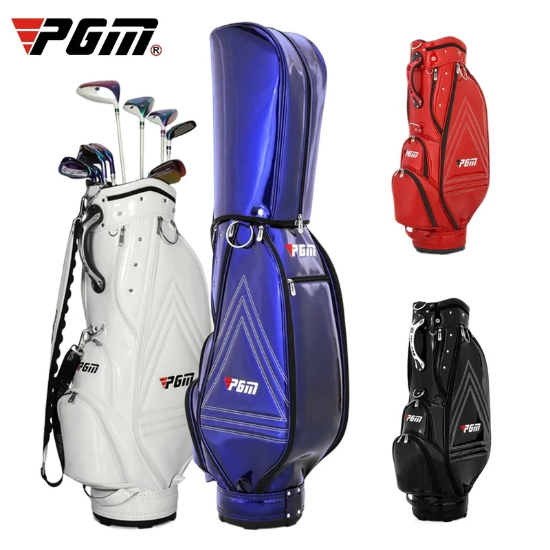 PGM Golf Lady PU Standard  Bag Women Club Bag Waterproof Wear-Resistant Crystal Leather Can Be Placed 13~14 Clubs High capacity