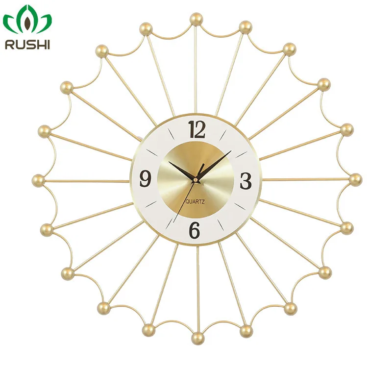

Настенные часы в скандинавсветильник стиле, Роскошные Металлические учебные настенные украшения для гостиной, спальни, креативные карманн...