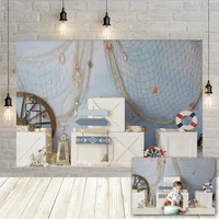 avezano background for photography summer blue sea ocean wooden sailor boy birthday baby shower backdrop photo studio photozone