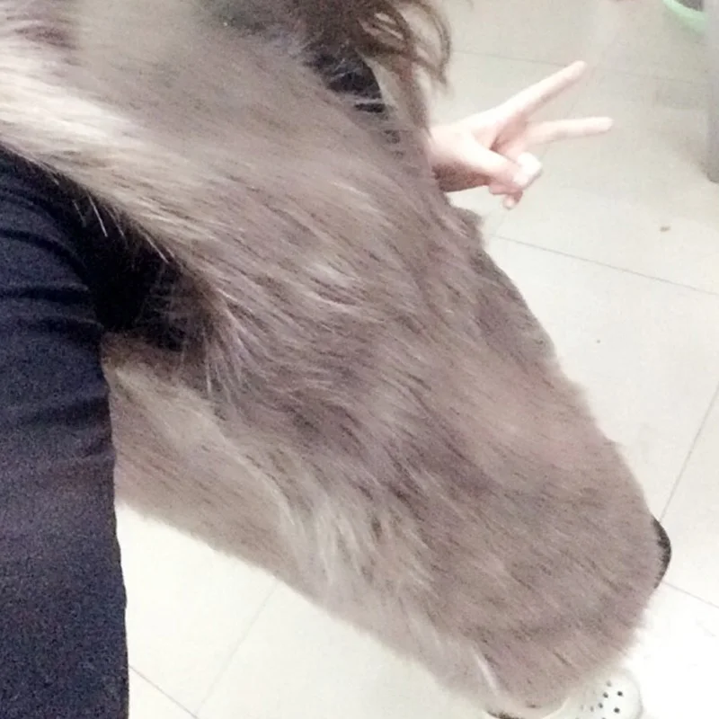 Womens Winter Sleeveless Slim Vest Jackets Coat Fashion Faux Fur Women Ladies Outerwear Waistcoat Black Gray Plus Size 3XL