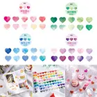 100 шт.рулон, декоративная клейкая лента в виде сердца