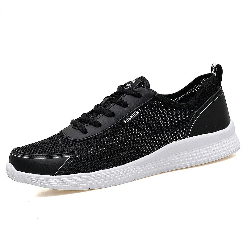 

Summer Men Mesh Shoes Casual Men's Shoes Lightweight Breathable Sports Flat Shoes for Men Fashion Sneakers Big Plus Size 38-48