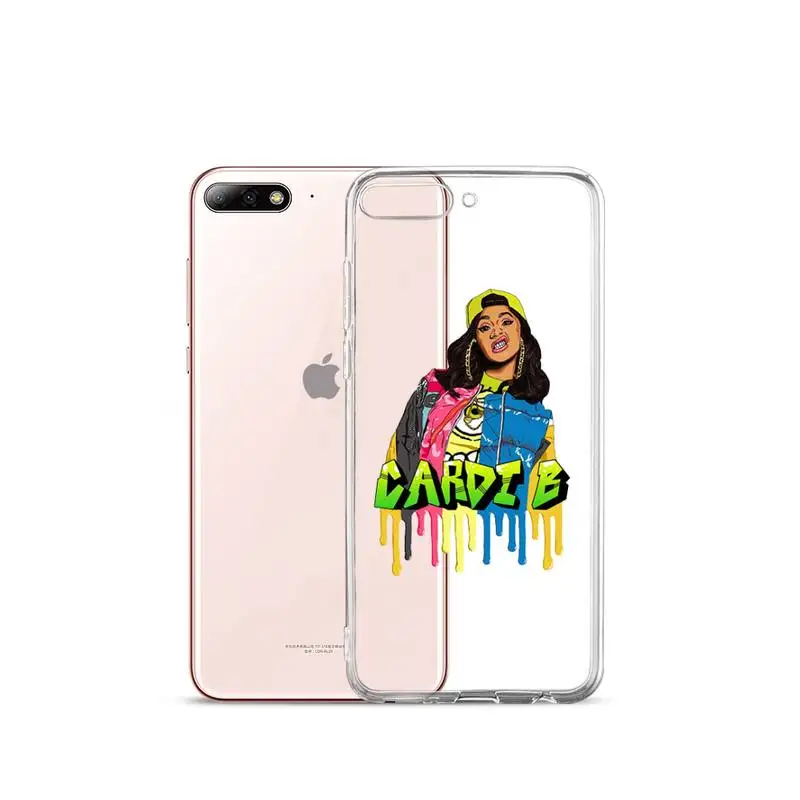 

Cardi B Rapper actor star SEXY Phone Case Transparent for iPhone Samsung A S 11 12 6 7 8 9 10 20 Pro X XS Max XR Plus lite