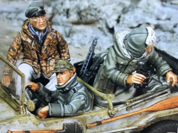 Новинка 1/35, фигурки из смолы, немецкий солдат, 1 шт., модельные наборы(без основания