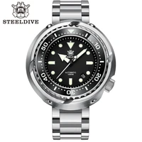 steeldive 2021 mens automatic watch luxury nh35 movement mechanical tuna dive watch 1000m waterproof sapphire ceramic bezel