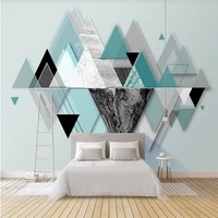 xuesu custom wallpaper mural modern 3d abstract geometric glass marble background wall