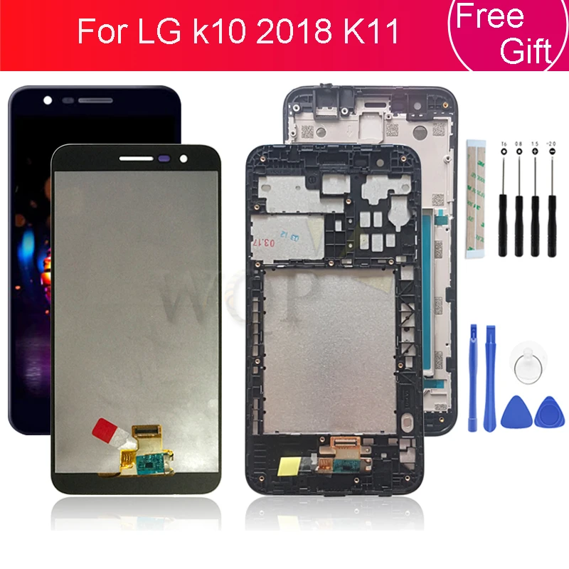 Высококачественный ЖК-дисплей для LG k10 2018 K11 K10 Pantalla с рамкой 5 3 дюйма | Мобильные