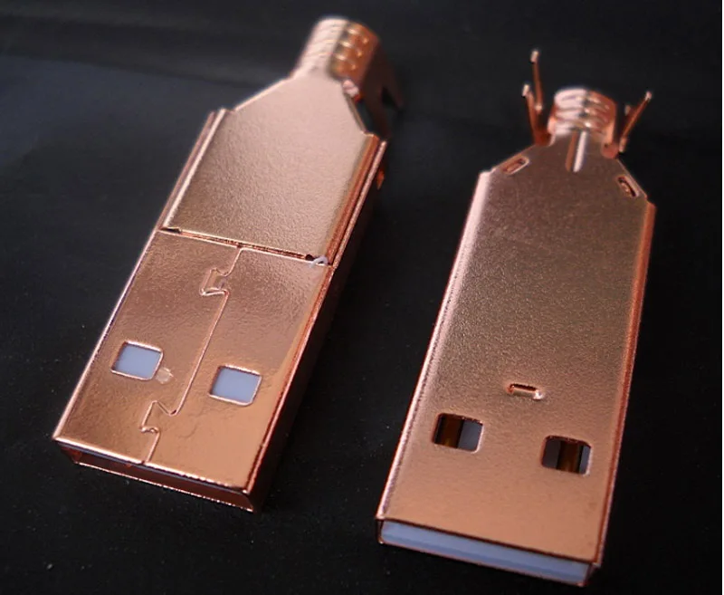 Комплект высококачественных USB-штекеров 3 в 1 позолоченные розы 3u тип А В 50