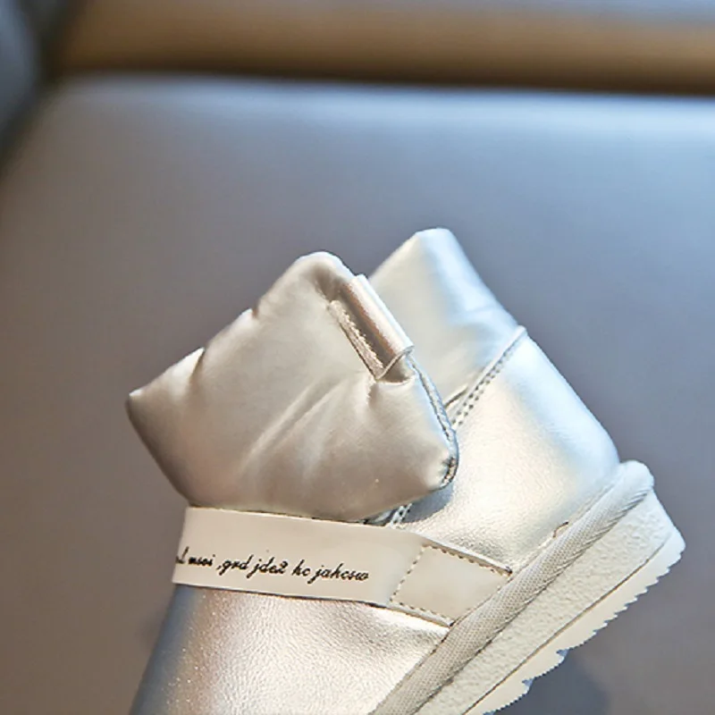 Ботинки для девочек коллекция 2019 года модные зимние ботинки малыша Детские