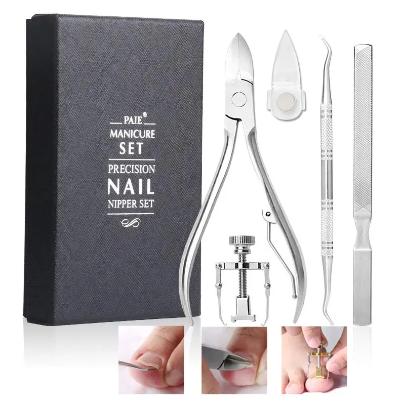 

Cuticle Remover Kit For Cuticle Ingrown Nails Pedicure Nail Clipper Trimmer Manicure Corrector Fixer Foot Care Tool Paronychia