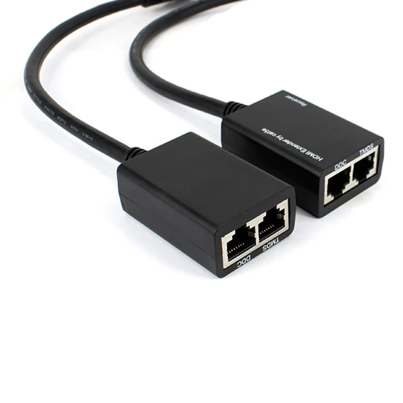 Более RJ45 CAT5e CAT6 UTP LAN Ethernet HDMI совместимый удлинитель Ретранслятор 1080P FHD 3D футов (30 м)