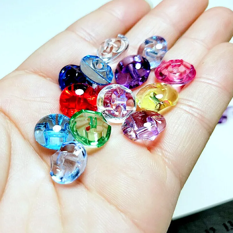 Прозрачные Акриловые пуговицы 12 мм 50/100/200 шт.|Пуговицы| |