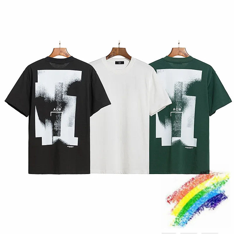 

2021ss A-COLD-WALL T-shirt Men Women Summer Style Back Space ink Painting A COLD WALL Tee ACW Tops Short Sleeve