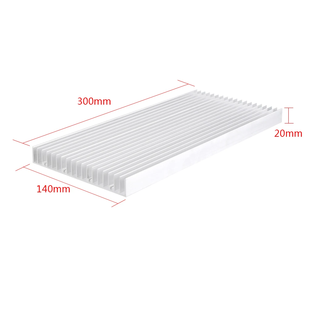 

1pc Aluminum Heat Sink 300*140*20MM Cooling Heatsink for High Power LED Light