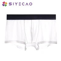 new sexy men boxers lingerie panties transparent ultra thin mid rise men underwear solid color summer seamless men boxer shorts