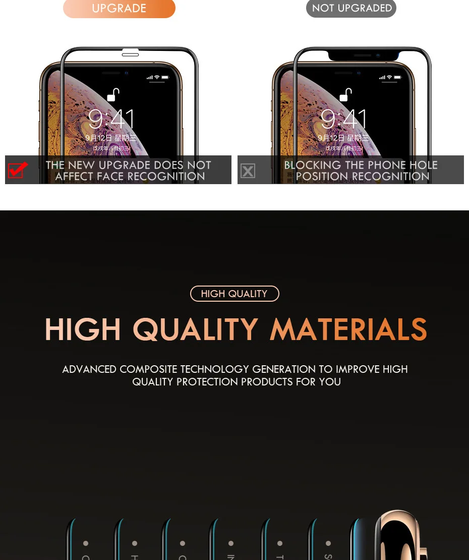 15D полное защитное стекло с закругленными краями для iPhone 7 8 6 6S Plus, закаленное защитное стекло для X XR XS Max