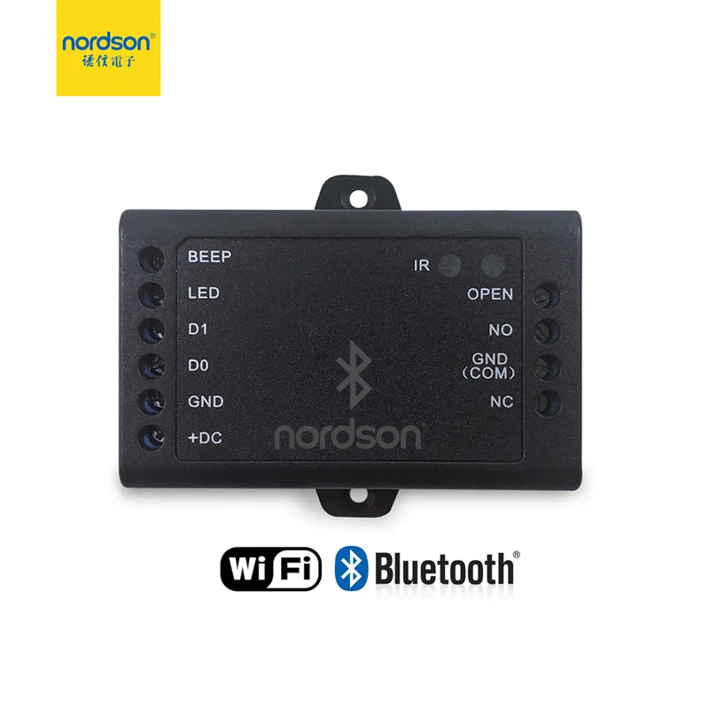 Black Мини автономная плата управления доступом Wiegand выходной считыватель rfid-затворов через смарт-Wifi и Bluetooth телефон приложение дверь система входа - Цвет: Black
