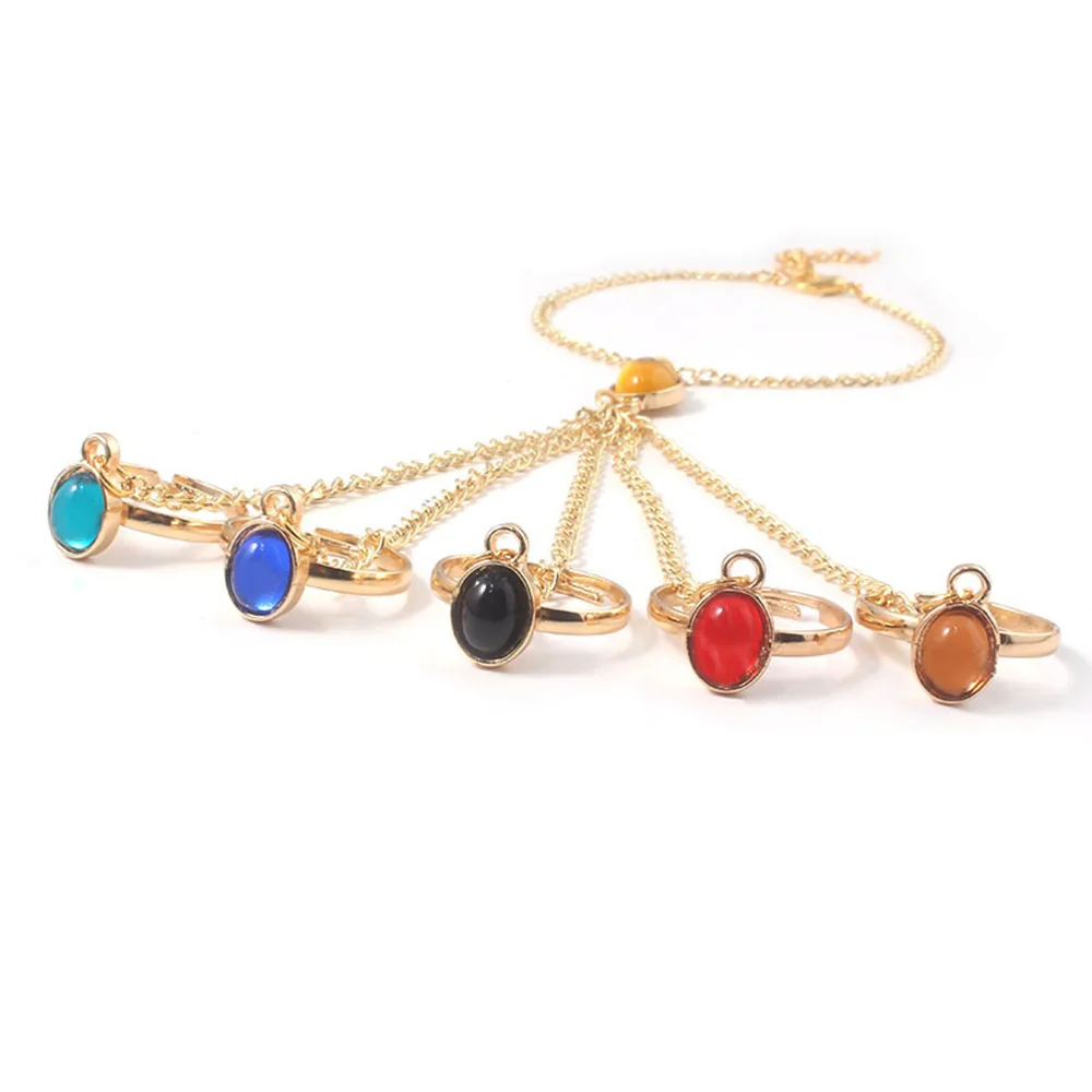 

Lateefah Infinite Power Bracelets Finger Chain Bangles Gem Stone Pulsera for Women Cosplay Bracelets Jewelry Gifts