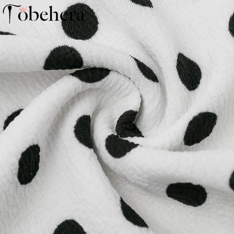 Glamaker Осеннее белое сексуальное платье в горошек женское элегантное с v-образным