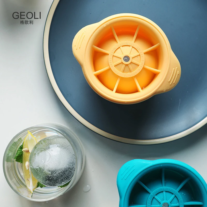 

Silicone Sphere Ice Cube Mold Kitchen Stackable Slow Melting DIY Ice Ball Round Jelly Making Mould For Cocktail Whiskey Drink