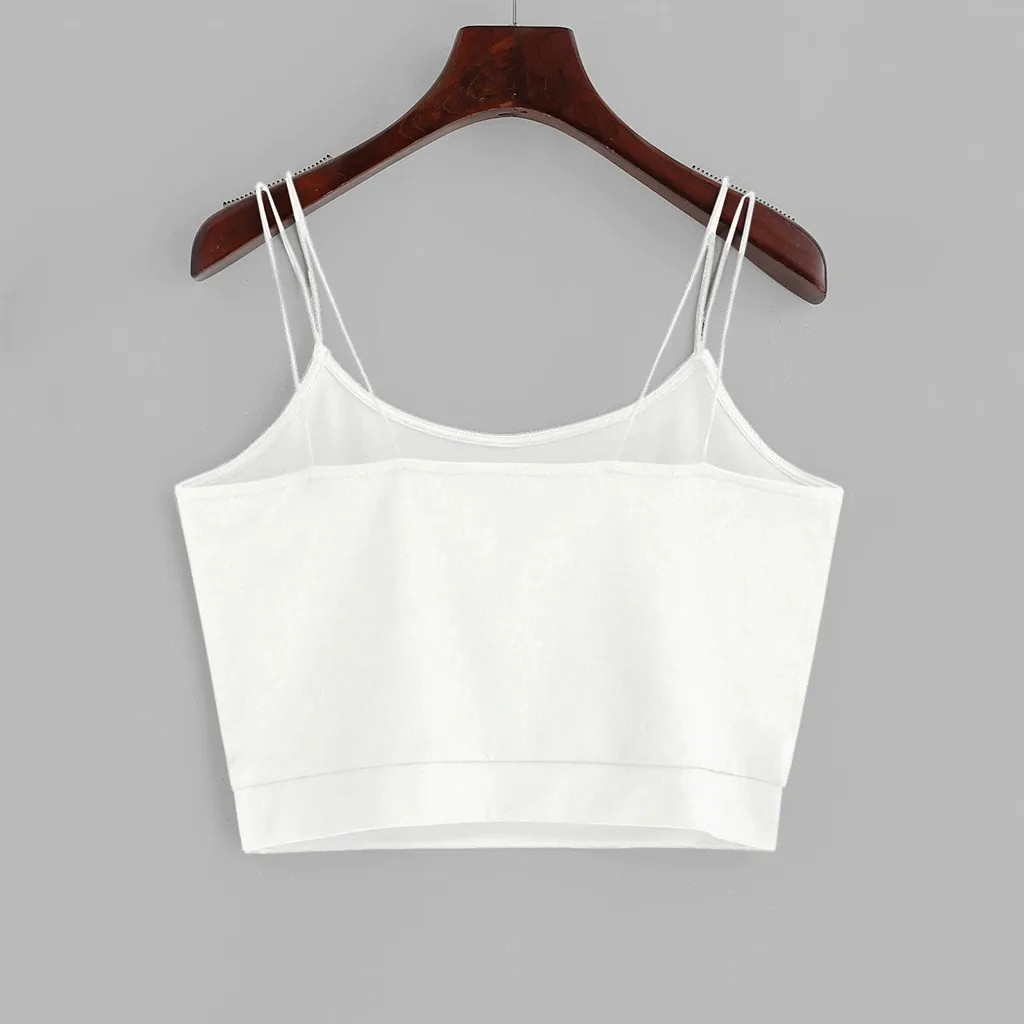 Sleeveless Women Camisole Fashion Sexy Solid Color Umbilical Small Sports And Leisure Style Wild Base Tops All Seasons | Женская одежда