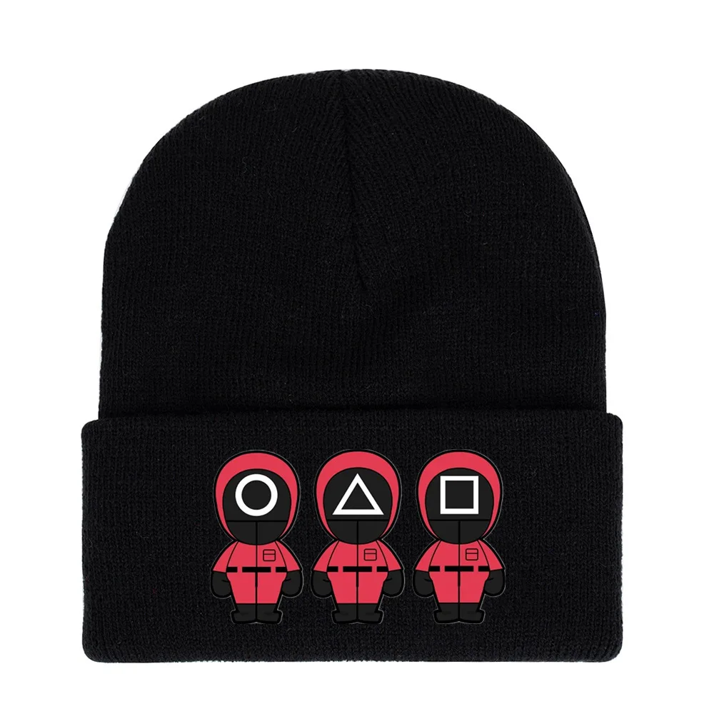 Gorro de punto de Navidad para hombre, mujer, ni&ntilde;o y ni&ntilde;a, gorro de punto de moda urbana de Corea, sombreros de fiesta al aire libre para invierno y oto&ntilde;o-2
