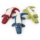 Игрушка для домашних животных, игрушка для собак, кукуруза, плюшевый крокодил в стиле пэчворк, средний и большой, для чистки зубов, игрушка для собак, товары для питомцев, Игрушки для маленьких собак