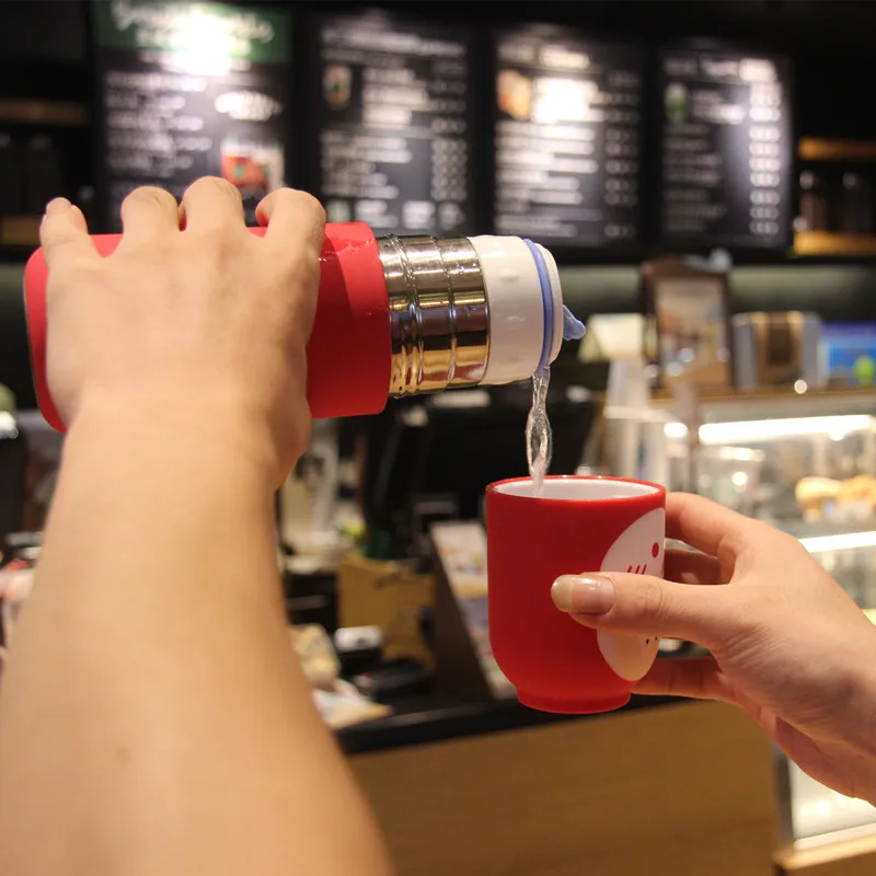 Термос GOALONE 300 мл с героями мультфильмов Безликий мужской термос из нержавеющей