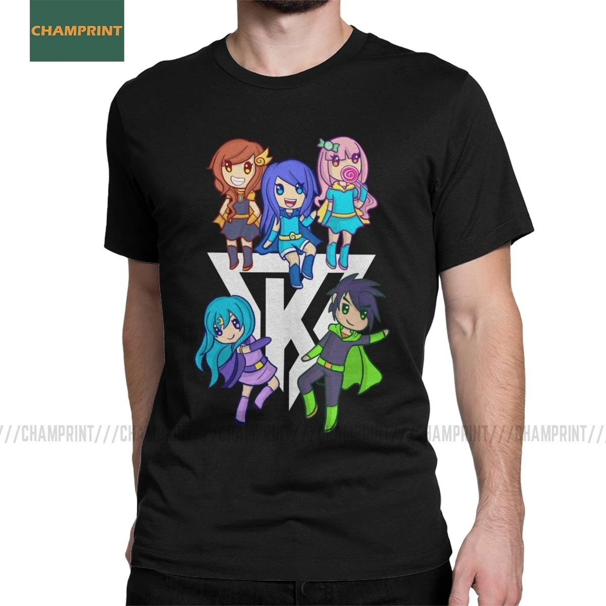 Мужские футболки Funneh и The Krew хлопковая футболка с коротким рукавом изображением