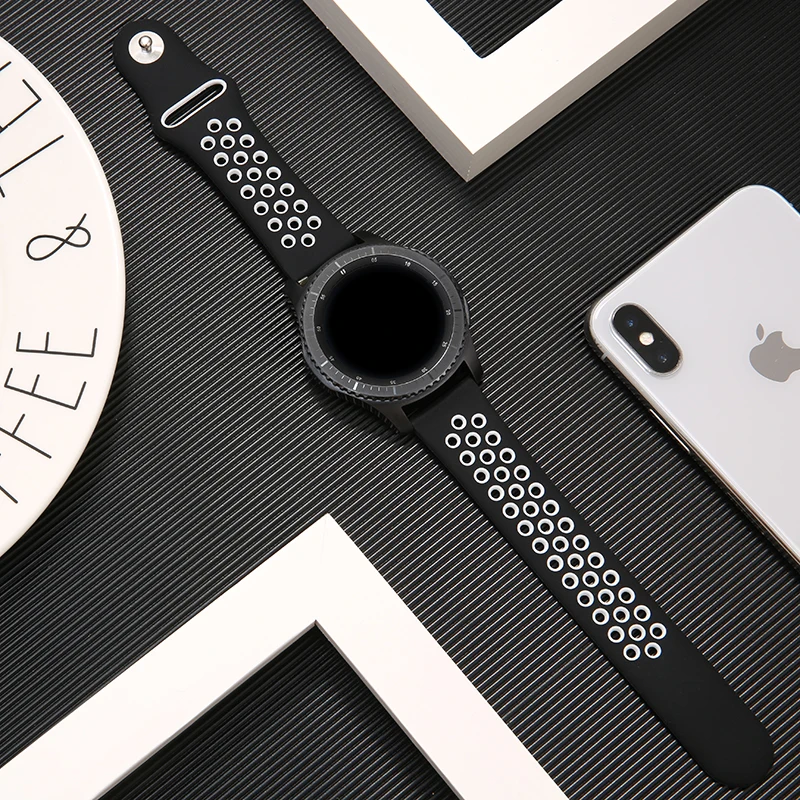 22 мм 20 мм ремешок для часов samsung galaxy watch active 46 мм ремешок gear S3 frontier 42 мм huawei watch gt ремешок силиконовый ремешок для часов