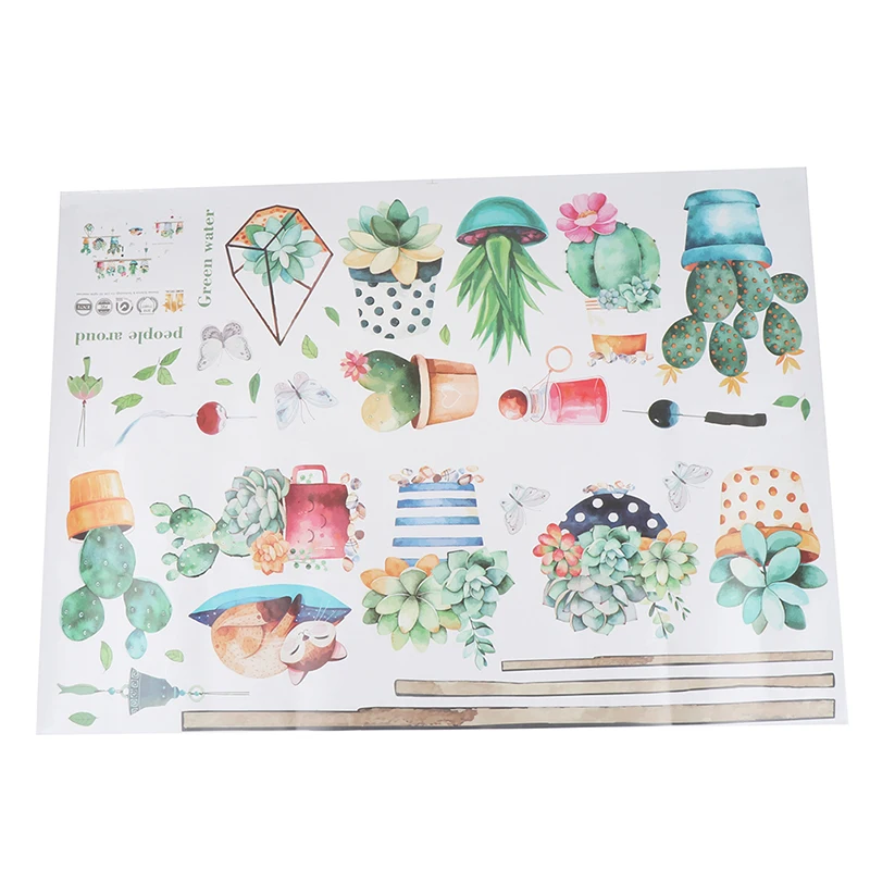 Скандинавские Инс ветер Кактус в горшке гостиная спальня шкаф крыльцо ТВ фон