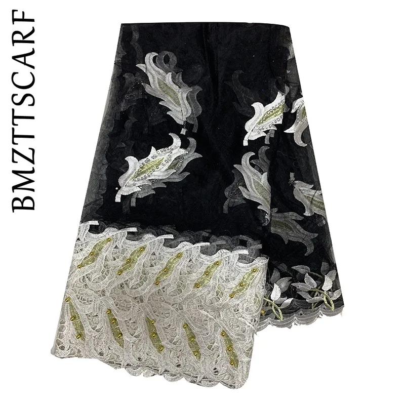 Новая африканская Женская шаль с вышивкой из хлопка бисером для шали BM624|Женские