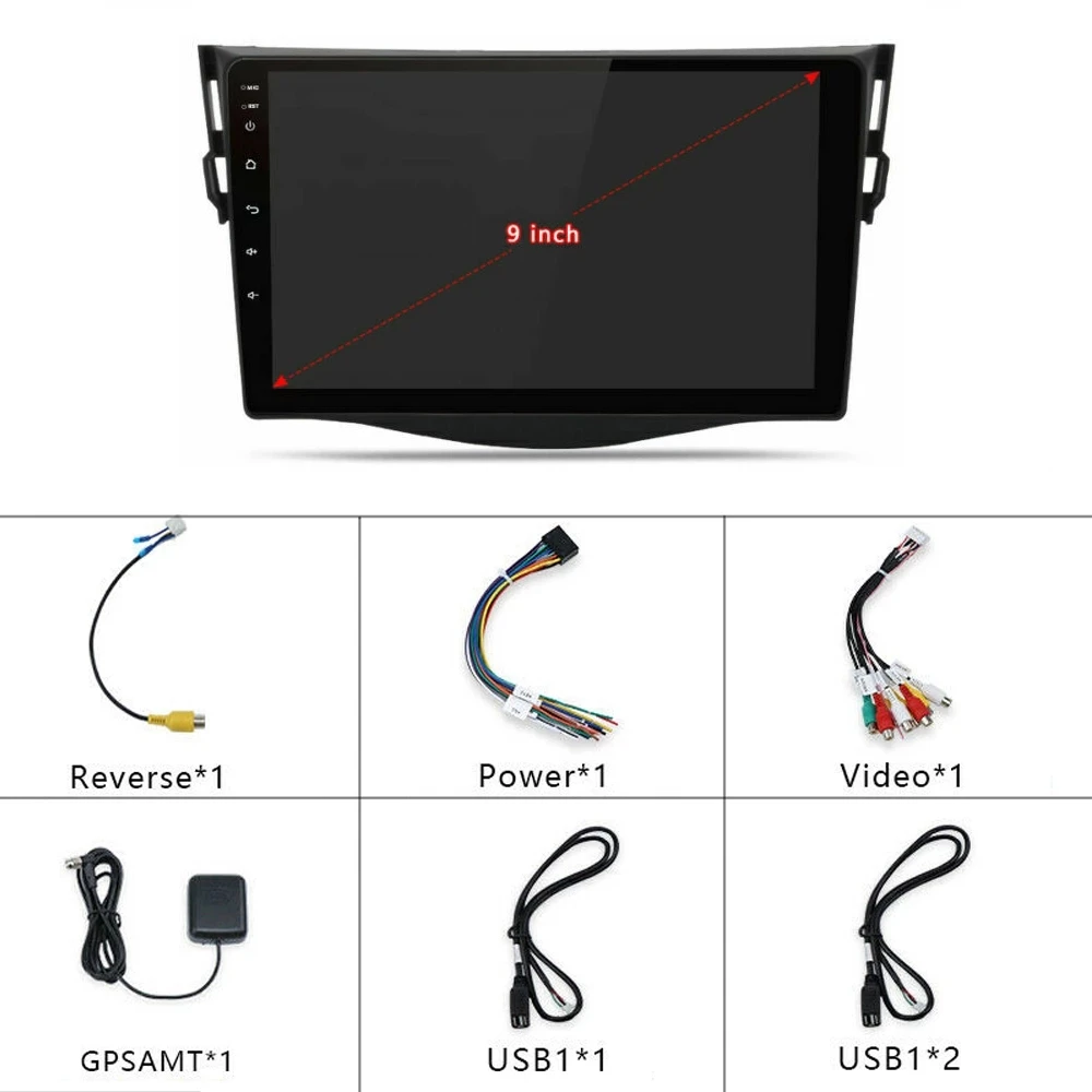 for toyota rav4 2005 2013 2 din android car stereo audio radio multimedia video speakers mp5 accessories carplay stereo free global shipping