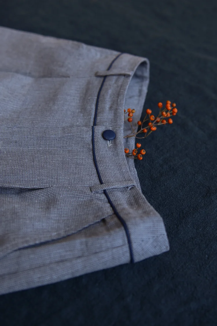 Женские винтажные прямые брюки CYNTHIA повседневные свободные в китайском стиле