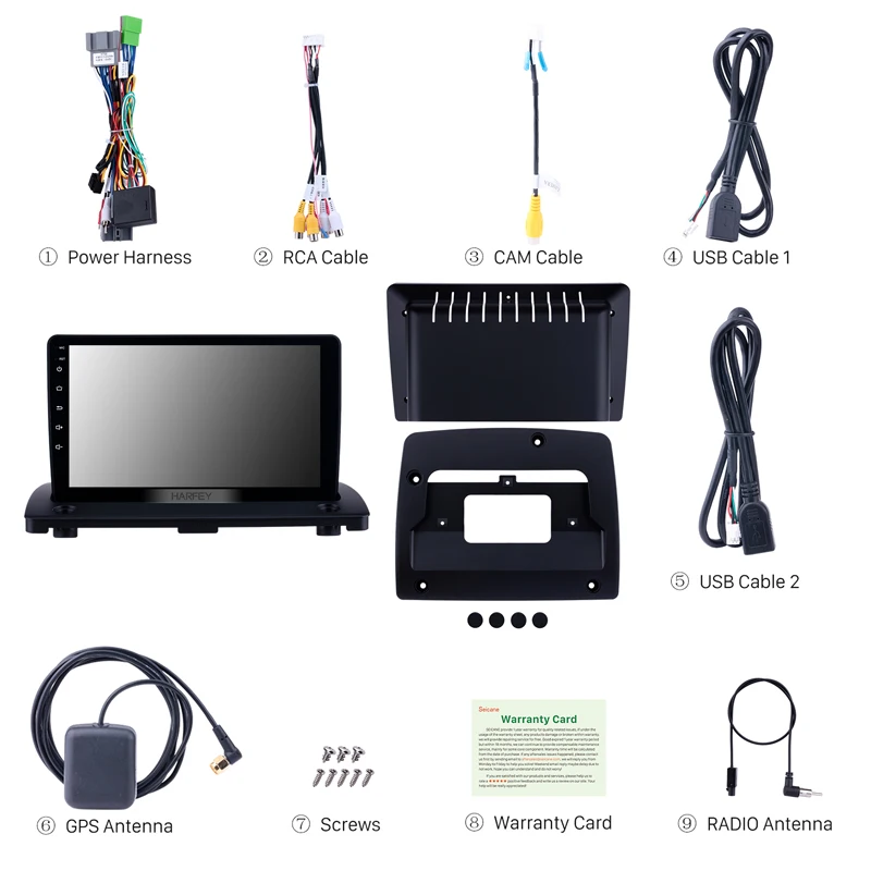 Автомобильный мультимедийный плеер Harfey Android 8 1 9 дюймов GPS для Volvo XC90 2004 2005 2006 2007 2014