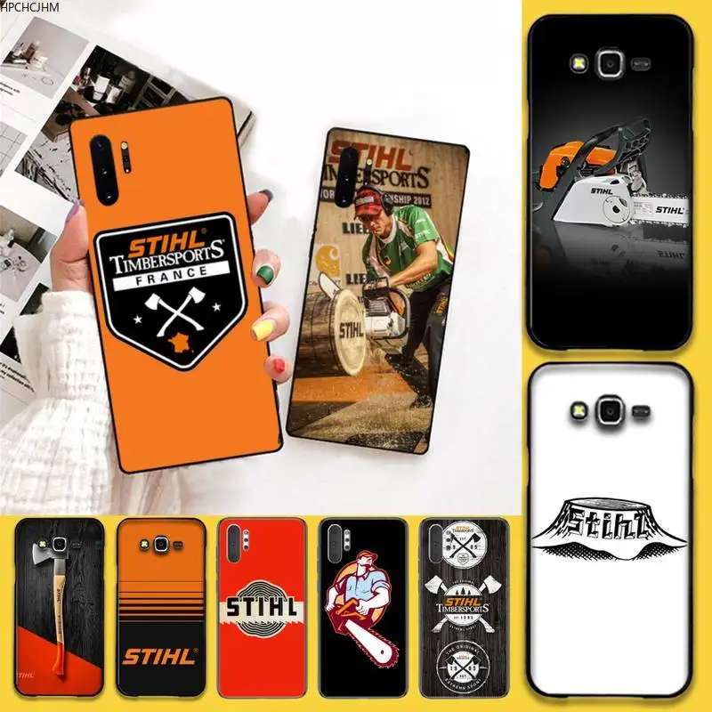 Мягкий силиконовый черный чехол Stihl Timbersports для телефона Samsung Note 7 8 9 10 pro Galaxy J7 J8 J6 Plus