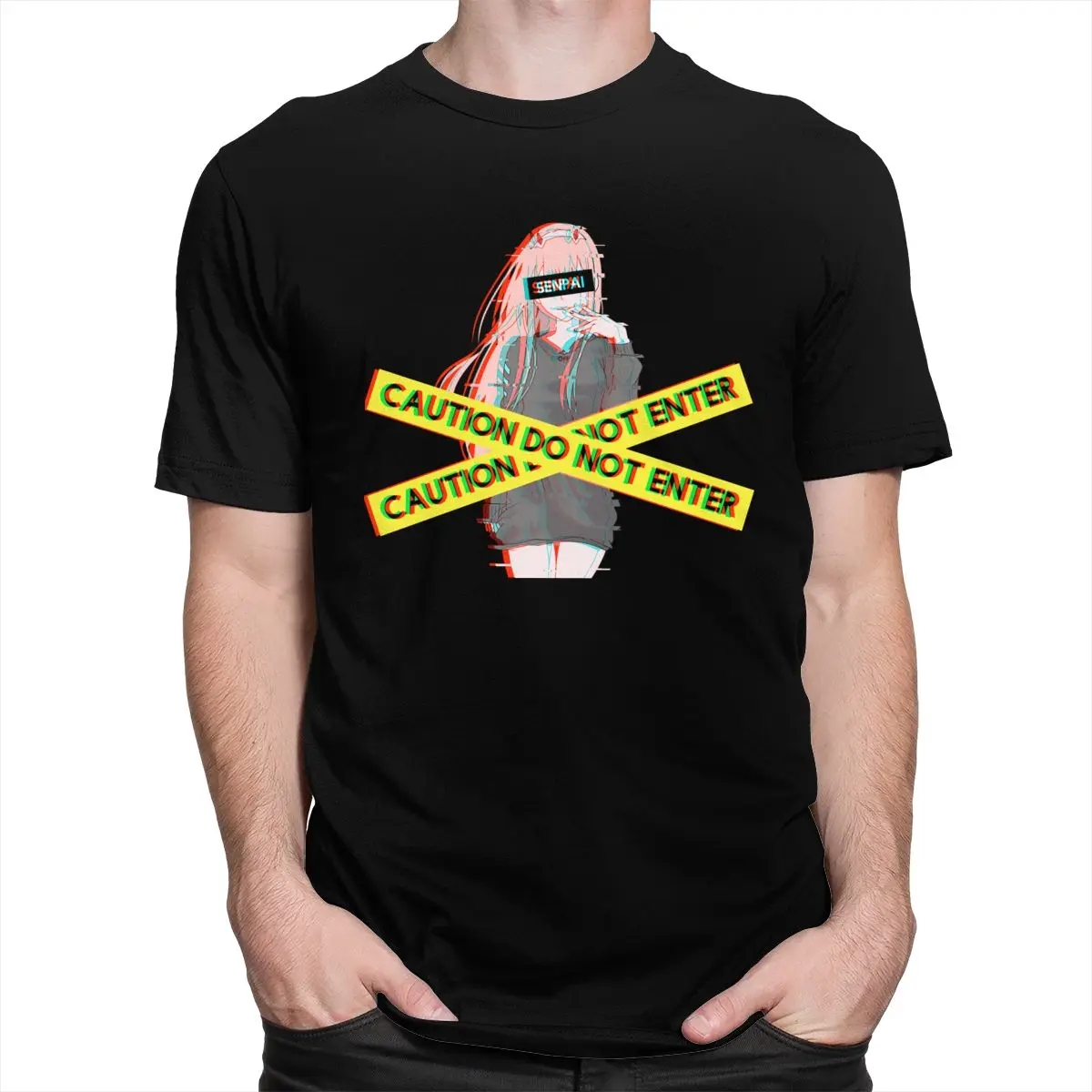 

Kawaii Zero Two футболка для мужчин хлопковая футболка для отдыха с короткими рукавами Аниме Манга ТВ шоу футболка Дарлинг в Franxx футболка подарок