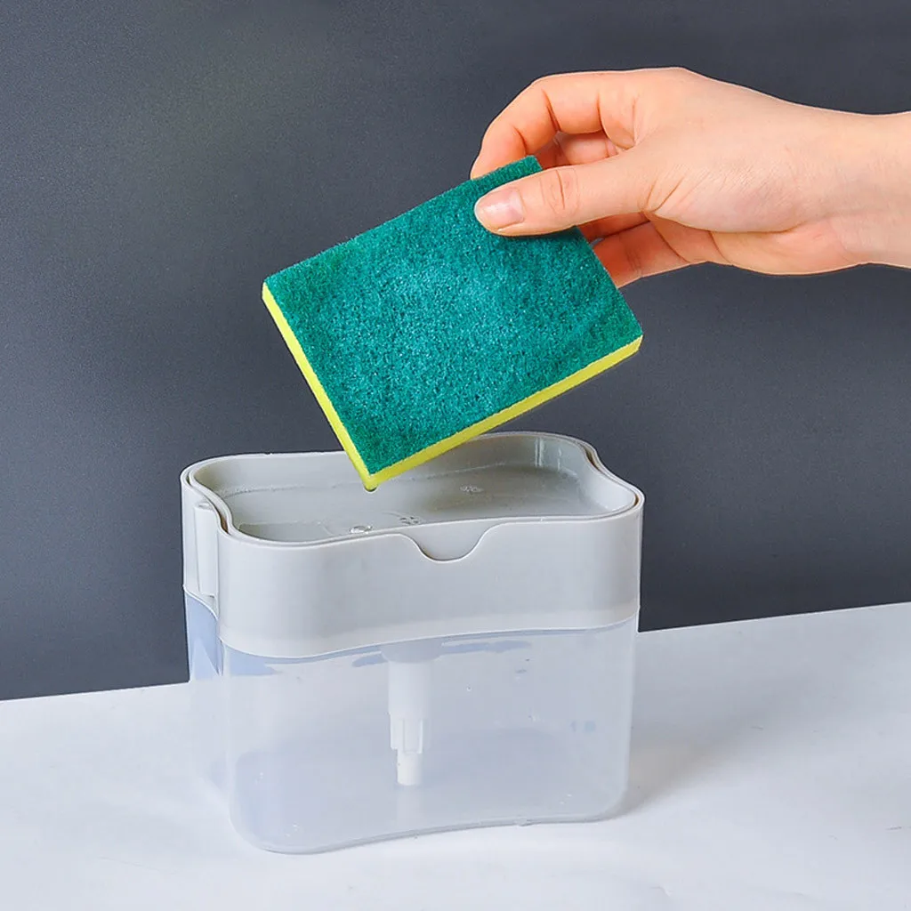 Диспенсер baseus для мыла 2 in 1Sponge дозатор и губка Caddy водостойкий диспенсер