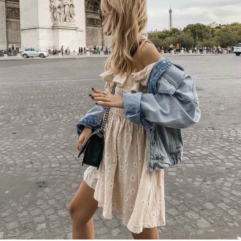 Винтажное шикарное женское пляжное богемное мини платье с цветочной вышивкой