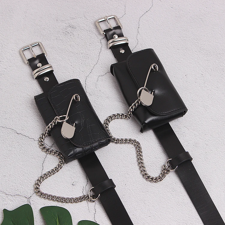 Модная женская поясная мини-сумка нестандартная квадратная металлическая