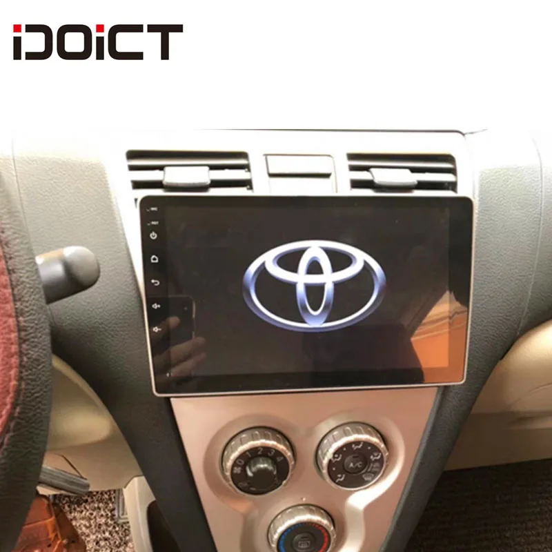 IDOICT Android 8 1 автомобильный DVD плеер GPS навигация Мультимедиа для Toyota Vios Yaris радио