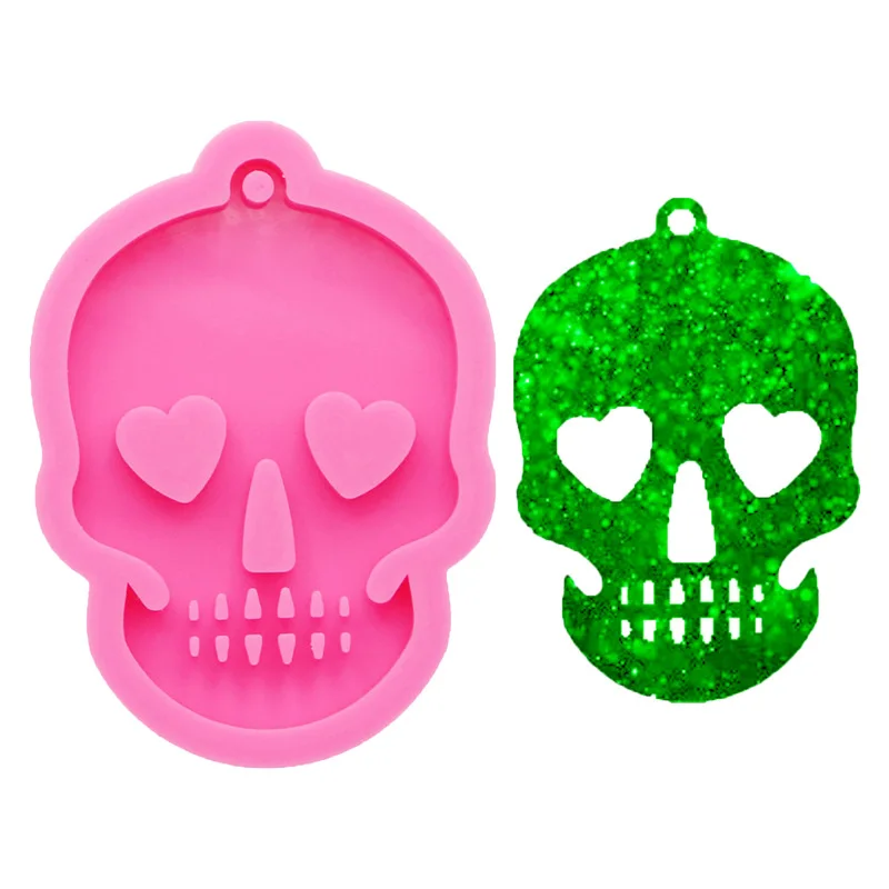

Halloween Skeleton Silicone Mold Keychain Pendant Casting Resin Molds Jewelry Charms Making Tools Diy Crafts Moldes De Silicona