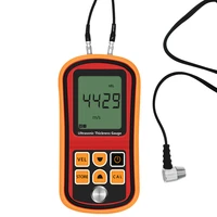 gm100 digital ultrasonic thickness gauge tester plastic glass ceramics metal plate stainless steel pipe wall thickness gauge