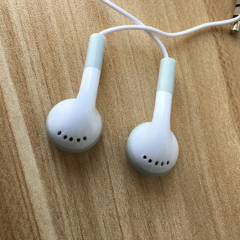 Оптовая продажа белые одноразовые наушники 3 5 мм наушники-вкладыши для школы